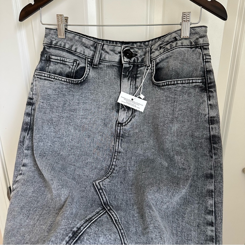 SOLD! On eBay Max Mara Marella Sport Denim Cut-Label Pencil Skirt.Sz:IT40 - Picture 5 of 15